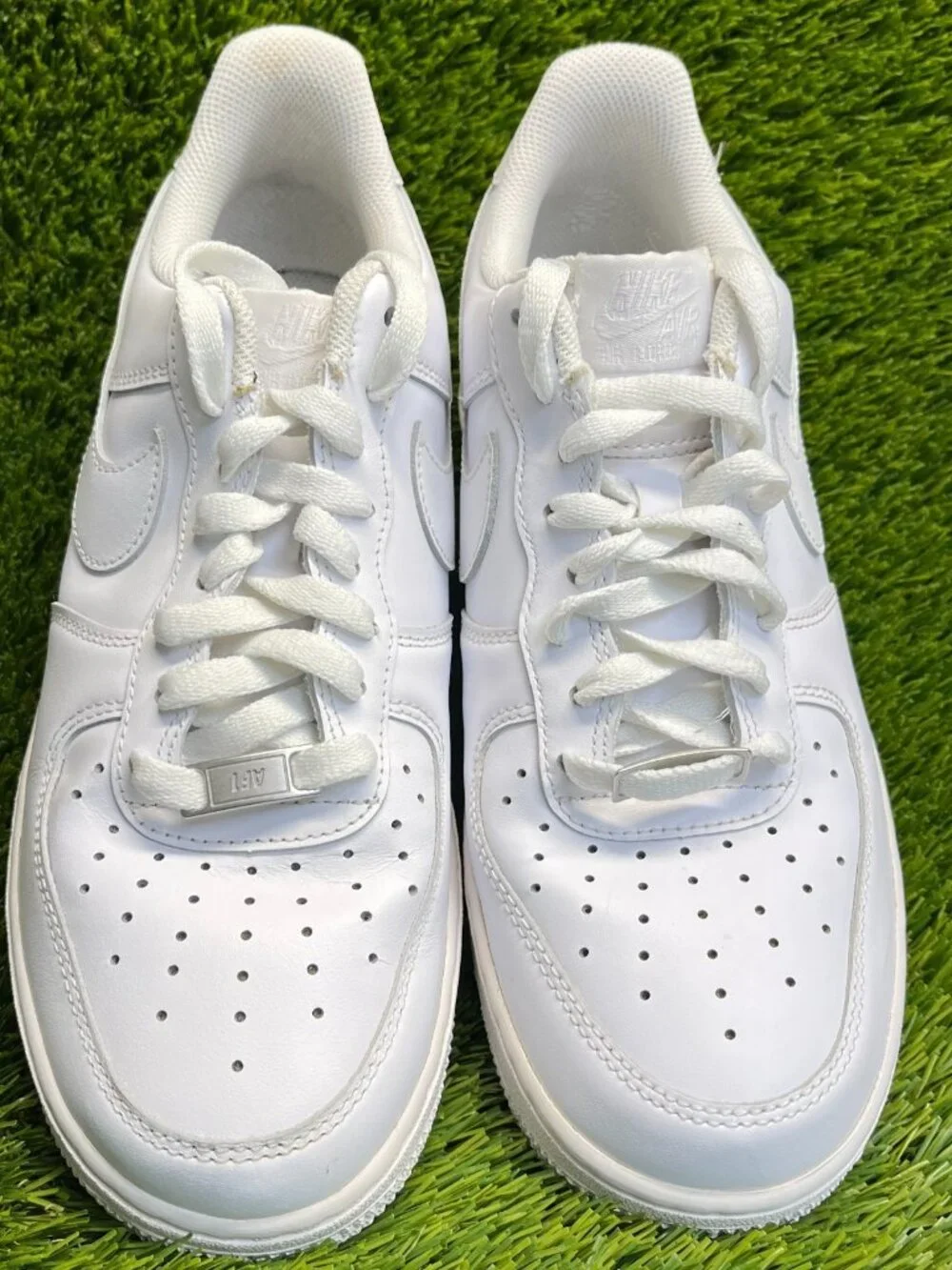 Nike Air Force 1 Low '07 Mens Size 8.5 White Athletic Lifestyle Shoes Sneakers - Picture 7 of 12